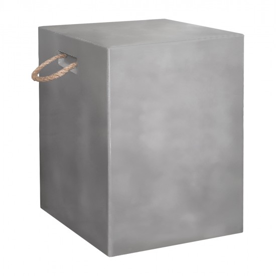 ΣΚΑΜΠΟ ΤΕΤΡΑΓΩΝΟ FIBER CEMENT ΜΕ ΧΕΡΟΥΛΙΑ ZAK HM6581.01 ΣΕ ΓΚΡΙ 36x36x45.5Υεκ