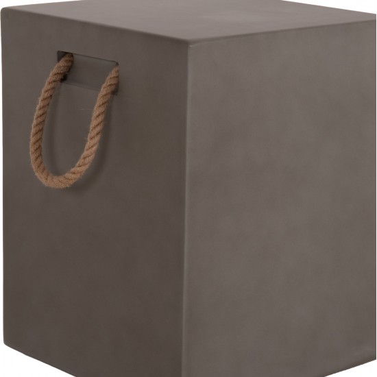 ΣΚΑΜΠΟ ΤΕΤΡΑΓΩΝΟ FIBER CEMENT ΜΕ ΧΕΡΟΥΛΙΑ ZAK HM6581.01 ΣΕ ΓΚΡΙ 36x36x45.5Υεκ