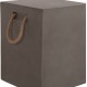 ΣΚΑΜΠΟ ΤΕΤΡΑΓΩΝΟ FIBER CEMENT ΜΕ ΧΕΡΟΥΛΙΑ ZAK HM6581.01 ΣΕ ΓΚΡΙ 36x36x45.5Υεκ
