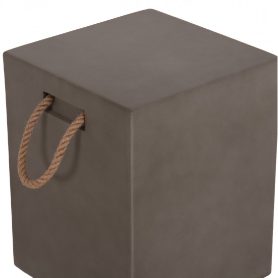 ΣΚΑΜΠΟ ΤΕΤΡΑΓΩΝΟ FIBER CEMENT ΜΕ ΧΕΡΟΥΛΙΑ ZAK HM6581.01 ΣΕ ΓΚΡΙ 36x36x45.5Υεκ
