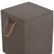 ΣΚΑΜΠΟ ΤΕΤΡΑΓΩΝΟ FIBER CEMENT ΜΕ ΧΕΡΟΥΛΙΑ ZAK HM6581.01 ΣΕ ΓΚΡΙ 36x36x45.5Υεκ
