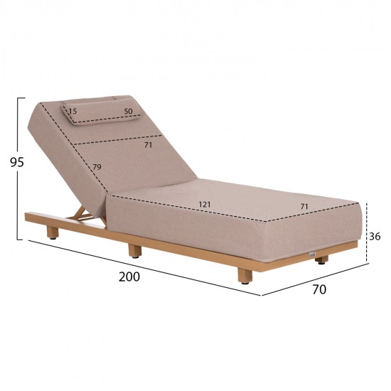 ΕΠΑΓΓΕΛΜ. ΞΑΠΛΩΣΤΡΑ JESSIE HM10714.05 HEAT TRANSFER ΑΛΟΥΜ.--ΜΠΕΖ ΜΑΞΙΛΑΡΙ 200x71x79Υεκ