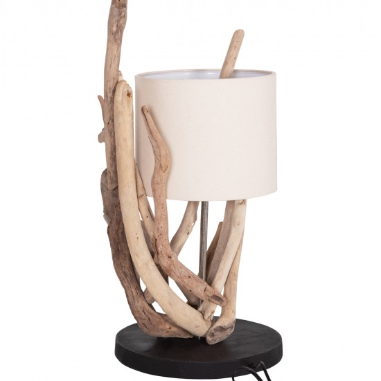 ΕΠΙΤΡΑΠΕΖΙΟ ΦΩΤΙΣΤΙΚΟ BRAMBLE HM4873 DRIFTWOOD & ΛΕΥΚΟ ΚΑΠΕΛΟ Φ28x65Υεκ.