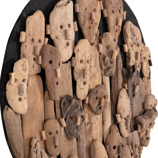 ΔΙΑΚΟΣΜΗΤΙΚΟ ΤΟΙΧΟΥ ΣΤΡΟΓΓΥΛΟ LICAS HM4441 DRIFTWOOD ΣΕ ΦΥΣΙΚΟ Φ62εκ