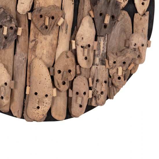 ΔΙΑΚΟΣΜΗΤΙΚΟ ΤΟΙΧΟΥ ΣΤΡΟΓΓΥΛΟ LICAS HM4441 DRIFTWOOD ΣΕ ΦΥΣΙΚΟ Φ62εκ