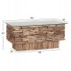 ΤΡΑΠΕΖΙ ΣΑΛΟΝΙΟΥ ΟΡΘΟΓΩΝΙΟ SPARROW HM18366 DRIFTWOOD--ΓΥΑΛΙ 105x45x47Υεκ.