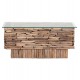 ΤΡΑΠΕΖΙ ΣΑΛΟΝΙΟΥ ΟΡΘΟΓΩΝΙΟ SPARROW HM18366 DRIFTWOOD--ΓΥΑΛΙ 105x45x47Υεκ.
