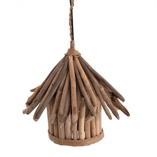 ΦΩΤΙΣΤΙΚΟ ΟΡΟΦΗΣ ΚΡΕΜΑΣΤΟ TREIT HM4874 DRIFTWOOD ΣΕ ΦΥΣΙΚΟ Φ40x73Υεκ [1xΕ27]