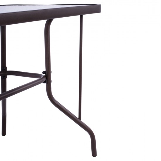 ΣΕΤ ΤΡΑΠΕΖΑΡΙΑΣ 5ΤΜΧ ADAM HM10897.02 ΤΡΑΠΕΖΙ 110x60εκ & 4 ΠΟΛΥΘΡΟΝΕΣ--ΚΑΦΕ