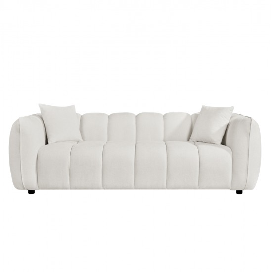 ΚΑΝΑΠΕΣ 3-ΘΕΣΙΟΣ LYKKE HM3323.02 ΕΚΡΟΥ ΥΦΑΣΜΑ 229x89x70Υεκ