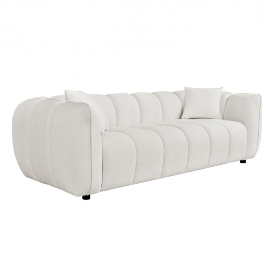 ΚΑΝΑΠΕΣ 3-ΘΕΣΙΟΣ LYKKE HM3323.02 ΕΚΡΟΥ ΥΦΑΣΜΑ 229x89x70Υεκ