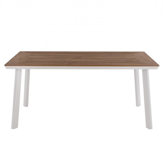 ΣΕΤ ΤΡΑΠΕΖΑΡΙΑΣ 5ΤΜΧ BERG HM10823.01 ΑΛΟΥΜΙΝΙΟ-POLYWOOD-TEXTILENE---ΛΕΥΚΟ