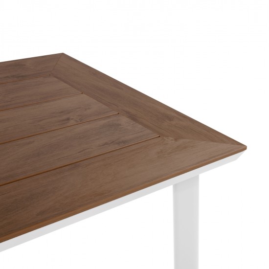 ΣΕΤ ΤΡΑΠΕΖΑΡΙΑΣ 5ΤΜΧ BERG HM10823.01 ΑΛΟΥΜΙΝΙΟ-POLYWOOD-TEXTILENE---ΛΕΥΚΟ