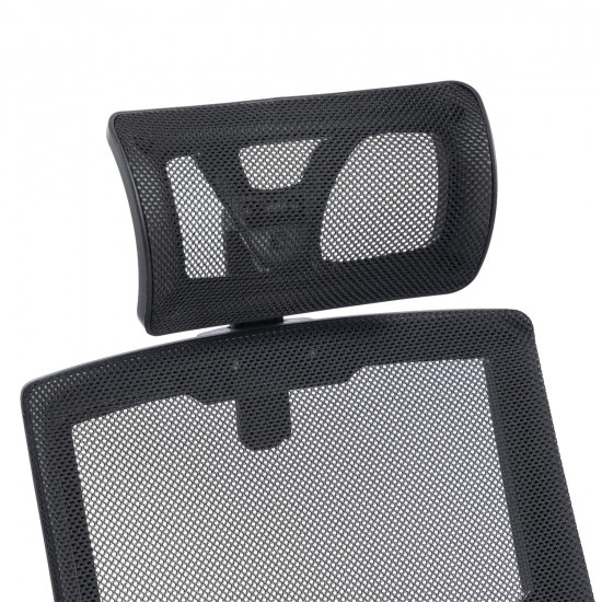 ΚΑΡΕΚΛΑ ΓΡΑΦΕΙΟΥ MATRON HM1226.01 ΜΑΥΡO PP & MESH ΥΦΑΣΜΑ 47x47x128Υεκ