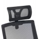 ΚΑΡΕΚΛΑ ΓΡΑΦΕΙΟΥ MATRON HM1226.01 ΜΑΥΡO PP & MESH ΥΦΑΣΜΑ 47x47x128Υεκ