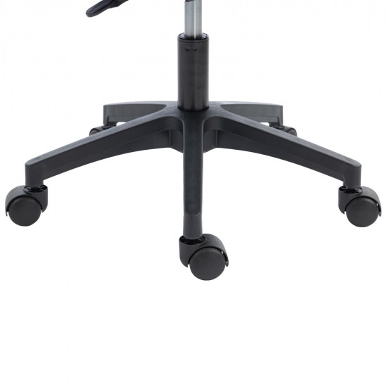 ΚΑΡΕΚΛΑ ΓΡΑΦΕΙΟΥ MATRON HM1226.01 ΜΑΥΡO PP & MESH ΥΦΑΣΜΑ 47x47x128Υεκ