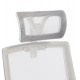 ΚΑΡΕΚΛΑ ΓΡΑΦΕΙΟΥ MATRON HM1226.02 ΛΕΥΚΟ PP--ΑΝΟΙΧΤΟ ΓΚΡΙ MESH 59x55x115Υεκ