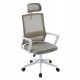 ΚΑΡΕΚΛΑ ΓΡΑΦΕΙΟΥ VELOCITY HM1229.02 ΛΕΥΚΟ PP--ΑΝΟΙΧΤΟ ΓΚΡΙ MESH 60x62x123Υεκ