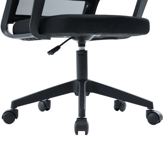 ΚΑΡΕΚΛΑ ΓΡΑΦΕΙΟΥ VELOCITY HM1229.01 ΜΑΥΡO MESH & PP 60x62x123Υεκ