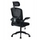 ΚΑΡΕΚΛΑ ΓΡΑΦΕΙΟΥ FLOATER HM1230.01 ΜΑΥΡO MESH & PP 62x62x115-125Υεκ