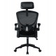 ΚΑΡΕΚΛΑ ΓΡΑΦΕΙΟΥ FLOATER HM1230.01 ΜΑΥΡO MESH & PP 62x62x115-125Υεκ