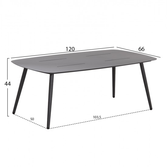 ΣΕΤ ΣΑΛΟΝΙ 4ΤΜΧ CASSIAN HM6552.01 ΑΛΟΥΜΙΝΙΟ & ΜΑΞΙΛΑΡΙΑ ΓΚΡΙ-ΜΠΕΖ P.E.RATTAN