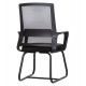 ΚΑΡΕΚΛΑ ΕΠΙΣΚΕΠΤΗ CASTER HM1228.01 PP--MESH--ΜΕΤΑΛΛΟ ΜΑΥΡΟ 46x52x94Υεκ
