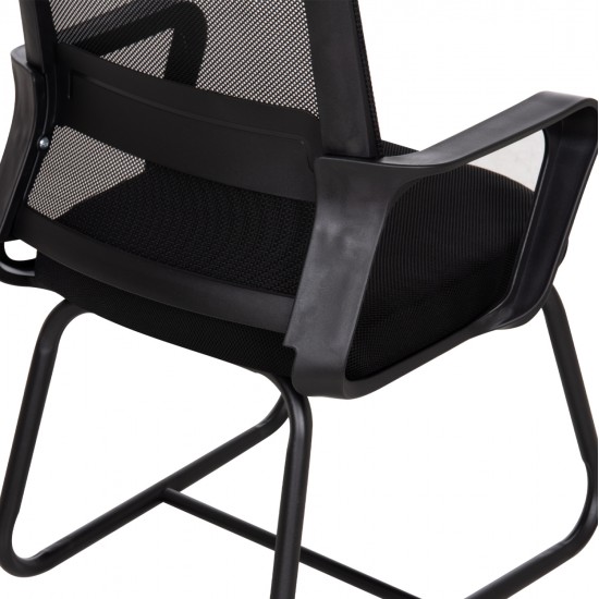ΚΑΡΕΚΛΑ ΕΠΙΣΚΕΠΤΗ CASTER HM1228.01 PP--MESH--ΜΕΤΑΛΛΟ ΜΑΥΡΟ 46x52x94Υεκ