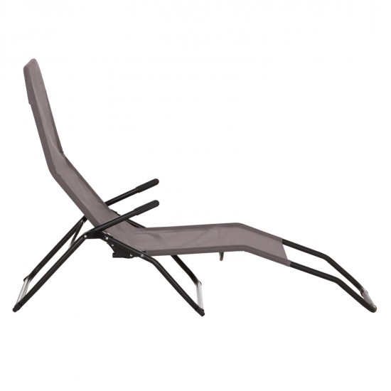 ΞΑΠΛΩΣΤΡΑ ΚΟΥΝΙΣΤΗ SWINGSAND HM6553.01 ΓΚΡΙ TEXTILENE--ΜΑΥΡΟ ΜΕΤΑΛΛΟ 143x60x94Υεκ