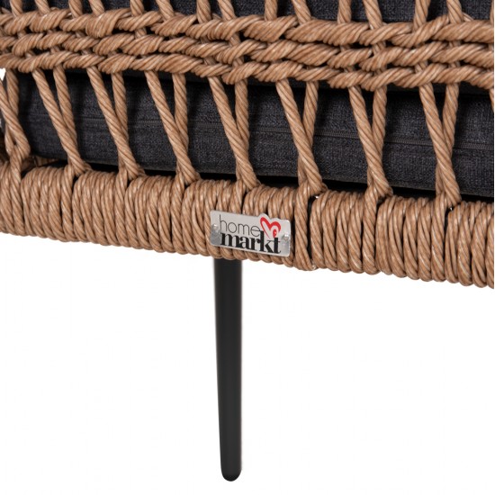 ΣΕΤ ΤΡΑΠΕΖΑΡΙΑΣ 9ΤΜΧ STAD HM10865.01 ΓΚΡΙ ΑΛΟΥΜΙΝΙΟ-SINTERED STONE TOP-OLEFIN