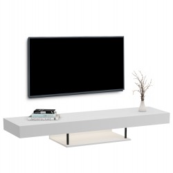 ΕΠΙΠΛΟ ΤΗΛΕΟΡΑΣΗΣ ΤΟΙΧΟΥ ME LED SAVOR HM18381.02 ΜΕΛΑΜΙΝΗ ΛΕΥΚΗ 150x29,5x22Υεκ