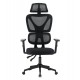 ΚΑΡΕΚΛΑ ΓΡΑΦΕΙΟΥ NOVAR HM1218.01 ΜΑΥΡO MESH--ΒΑΣΗ PP 51x49x121-129Υεκ