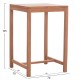 ΣΕΤ ΤΡΑΠΕΖΙ ΜΕ 2 ΣΚΑΜΠΟ ΜΠΑΡ BOLMAR HM10917 ΞΥΛΟ TEAK ΣΕ ΦΥΣΙΚΟ ΧΡΩΜΑ