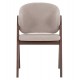 ΚΑΡΕΚΛΑ HANA HM9746.11 RUBBERWOOD ΣΕ ΚΑΡΥΔΙ ΧΡΩΜΑ-ΜΠΕΖ ΥΦΑΣΜΑ 55,5x60x85Yεκ.
