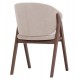 ΚΑΡΕΚΛΑ HANA HM9746.11 RUBBERWOOD ΣΕ ΚΑΡΥΔΙ ΧΡΩΜΑ-ΜΠΕΖ ΥΦΑΣΜΑ 55,5x60x85Yεκ.