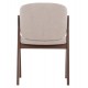 ΚΑΡΕΚΛΑ HANA HM9746.11 RUBBERWOOD ΣΕ ΚΑΡΥΔΙ ΧΡΩΜΑ-ΜΠΕΖ ΥΦΑΣΜΑ 55,5x60x85Yεκ.
