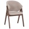 ΚΑΡΕΚΛΑ HANA HM9746.11 RUBBERWOOD ΣΕ ΚΑΡΥΔΙ ΧΡΩΜΑ-ΜΠΕΖ ΥΦΑΣΜΑ 55,5x60x85Yεκ.