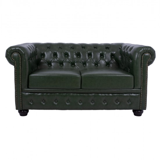 ΣΕΤ ΚΑΝΑΠΕΣ 2ΘΕΣΙΟΣ & 3ΘΕΣΙΟΣ HM10911.08 PU ΔΕΡΜΑ Τ.CHESTERFIELD ΚΥΠΑΡΙΣΣΙ