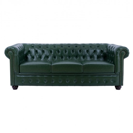 ΣΕΤ ΚΑΝΑΠΕΣ 2ΘΕΣΙΟΣ & 3ΘΕΣΙΟΣ HM10911.08 PU ΔΕΡΜΑ Τ.CHESTERFIELD ΚΥΠΑΡΙΣΣΙ