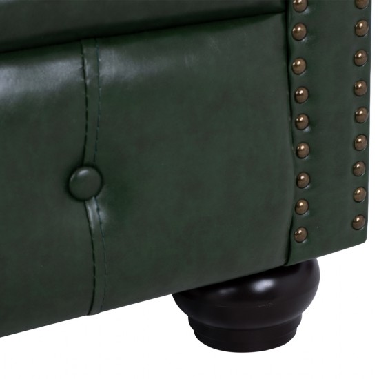 ΣΕΤ ΣΑΛΟΝΙ 3ΤΜΧ MOBAR HM10912.08 PU ΔΕΡΜΑ Τ.CHESTERFIELD ΚΥΠΑΡΙΣΣΙ