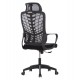 ΚΑΡΕΚΛΑ ΓΡΑΦΕΙΟΥ ELVAR HM1219.01 ΜΑΥΡO MESH--ΒΑΣΗ ΠΟΛΥΠΡΟΠΥΛΕΝΙΟΥ 63x56x125Υεκ