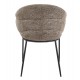 ΠΟΛΥΘΡΟΝΑ ΤΡΑΠΕΖΑΡΙΑΣ DRENNY HM18424.03 TAUPE ΥΦΑΣΜΑ-ΜΕΤΑΛ.ΜΑΥΡΑ ΠΟΔΙΑ 62x63x85Υεκ