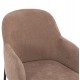 ΠΟΛΥΘΡΟΝΑ ΤΡΑΠΕΖΑΡΙΑΣ MANIDO HM18429.03 TAUPE ΥΦΑΣΜΑ-ΜΕΤΑΛ.ΜΑΥΡΑ ΠΟΔΙΑ 54x61x87Υεκ