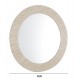 ΚΑΘΡΕΠΤΗΣ ΤΟΙΧΟΥ FONTE HM4880 ΠΛΑΙΣΙΟ MDF ΜΕ PVC ΣΕ ΧΡΩΜΑΤΙΣΜΟ ΤΡΑΒΕΡΤΙΝΑΣ Φ80εκ.