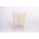 Πολυθρόνα ArteLibre BRIAR Μπορντό/Γκρι Patchwork Ύφασμα/Ξύλο 73x69x96cm