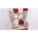 Πολυθρόνα ArteLibre BRIAR Μπορντό/Γκρι Patchwork Ύφασμα/Ξύλο 73x69x96cm