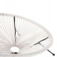 ΣΕΤ ΕΞΩΤΕΡΙΚΟΥ ΧΩΡΟΥ 3ΤΜΧ ACAPULCO HM11861.12 P.E.RATTAN ΛΕΥΚΟ-ΜΕΤΑΛΛΟ ΣΕ ΜΑΥΡΟ