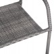 ΣΕΤ ΤΡΑΠΕΖΑΡΙΑΣ ΕΞ.ΧΩΡΟΥ 5ΤΜΧ MORNER HM21008 ΜΕΤΑΛΛΟ & WICKER ΣΕ ΓΚΡΙ