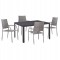 ΣΕΤ ΤΡΑΠΕΖΑΡΙΑΣ ΕΞ.ΧΩΡΟΥ 5ΤΜΧ MORNER HM21008 ΜΕΤΑΛΛΟ & WICKER ΣΕ ΓΚΡΙ