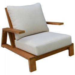 ΠΟΛΥΘΡΟΝΑ LOUNGE MIREX HM6641 ΞΥΛΟ ΑΚΑΚΙΑΣ ΦΥΣΙΚΟ-ΕΚΡΟΥ ΜΑΞΙΛΑΡΙΑ 80x96x62Υεκ